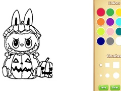 ເກມ Halloween Labubu Coloring & Drawing Game