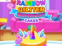 ເກມ Rainbow Glitter Birthday Cakes
