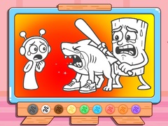 ເກມ Coloring Book: Sprunki VS Tung Tung Sahur