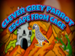 ເກມ Clever Grey Parrot Escape from Cage
