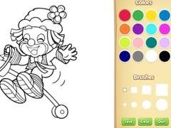 ເກມ Clown Coloring Pages