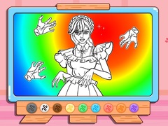 ເກມ Coloring Book: Wednesday Addams Dancing