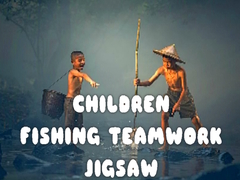ເກມ Children Fishing Teamwork Jigsaw