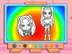ເກມ Coloring Book: Mira Kpop Demon Hunters