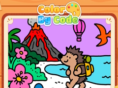 ເກມ Color By Code Volcano Hedgehog