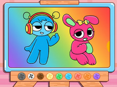 ເກມ Coloring Book: Sprunki Pinki & Oren