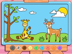 ເກມ Coloring Book: Giraffe And Deer