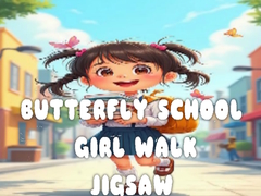 ເກມ Butterfly School Girl Walk Jigsaw