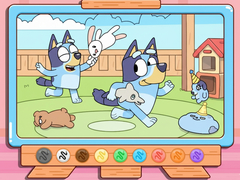 ເກມ Coloring Book: Bluey & Bingo Chasing Play