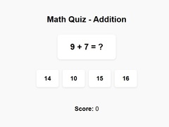 ເກມ Math Quiz Addition