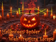 ເກມ Halloween Spider Web Treasure Escape