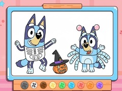 ເກມ Coloring Book: Bluey Halloween Costume