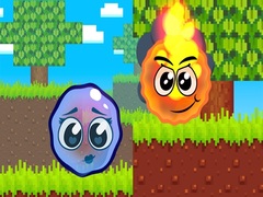 ເກມ Fire Ball and Water Ball: Parkour Love Balls