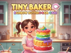 ເກມ Tiny Baker: Rainbow Buttercream Cake