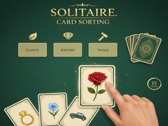 ເກມ Solitaire. Card Sorting