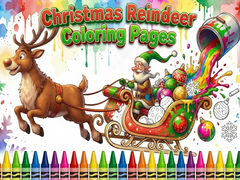 ເກມ Christmas Reindeer Coloring Pages