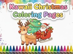 ເກມ Kawaii Christmas Coloring Pages