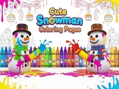 ເກມ Cute Snowman Coloring Pages