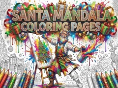 ເກມ Santa Mandala Coloring Pages
