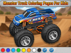 ເກມ Monster Truck Coloring Pages For Kids