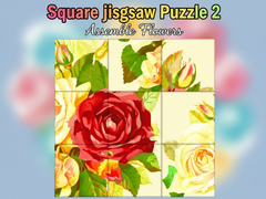 ເກມ Square jigsaw Puzzle 2  Assemble Flowers