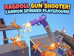 ເກມ Ragdoll Gun Shooter! Cannon Spinner Playground