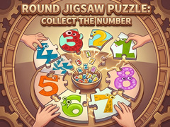 ເກມ Round jigsaw Puzzle - Collect the Number