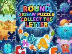 ເກມ Round Jigsaw Puzzle - Collect the Letter