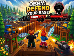 ເກມ Obby: Defend your base from 67