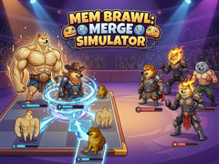 ເກມ Mem Brawl: Merge Simulator