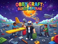 ເກມ Obby Craft: Build a Plane