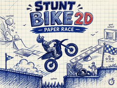 ເກມ Stunt Bike 2D Paper Race
