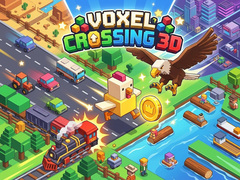 ເກມ Voxel Crossing 3D