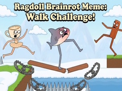 ເກມ Ragdoll Brainrot Meme: Walk Challenge!