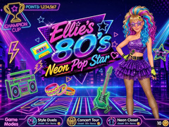 ເກມ Ellie’s 80’s Neon Pop Star