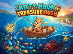 ເກມ Kitty Hook Treasure Rush