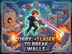 ເກມ Obby: +1 Laser to Break Walls