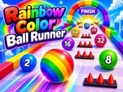 ເກມ Rainbow Color Ball Runner