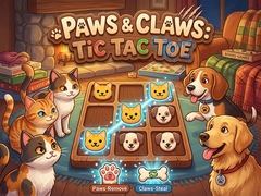 ເກມ Paws & Claws Tic Tac Toe