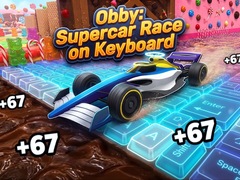 ເກມ Obby: Supercar Race on Keyboard